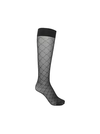 WOLFORD | Kniestrümpfe SHEER PATTERN 30 DEN black | 